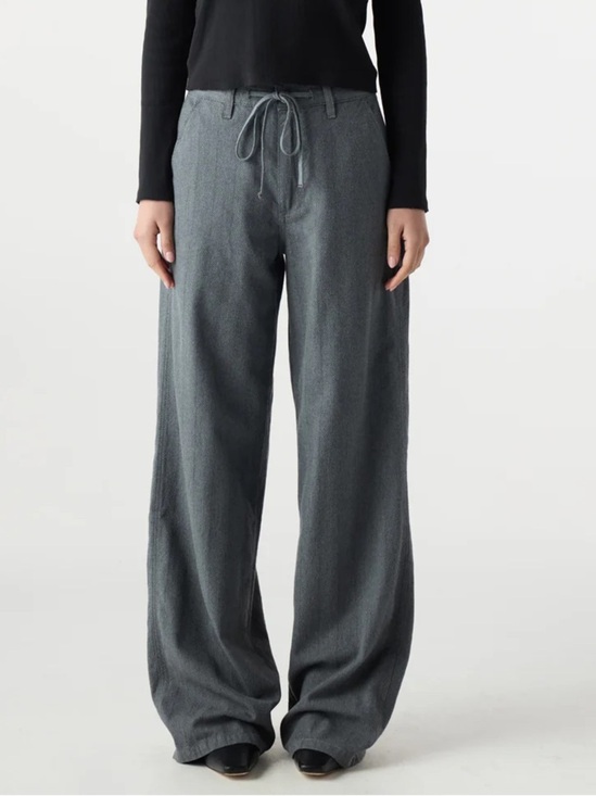 AMO Pants - NWT Amo Nora Pant Heather Gray Drawstring Waist Sz 27